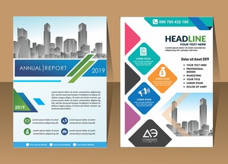 design cover poster a4 catalog book brochure flyer layout annual report business template

