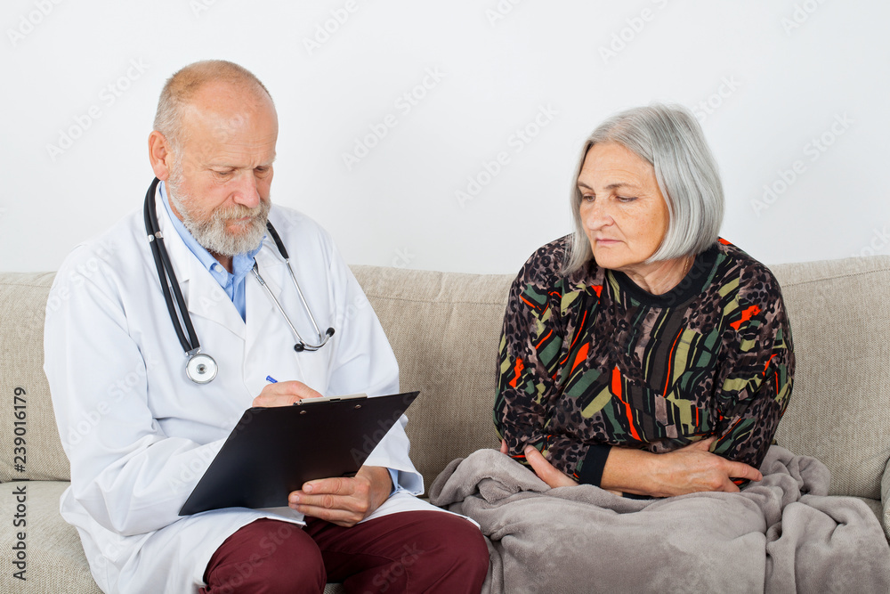 Canvas Prints  Doctor and female patient