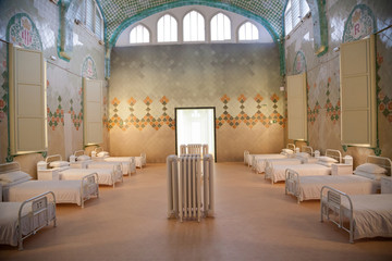 Vintage hospital room