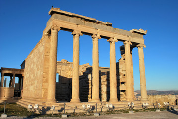Fototapeta premium The Erechtheion temple on a bright day
