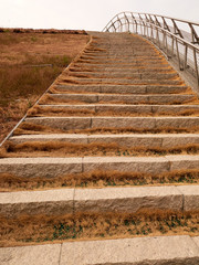 Granit Stairs and yellow grass