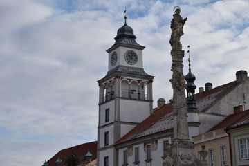 Famous tower in Trebon, Czech Republic