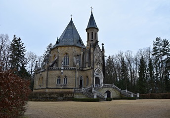 Obraz premium Schwarzenberg's church, Trebon, Czech Republic