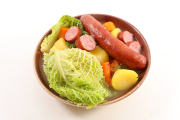 sausage and cabbage