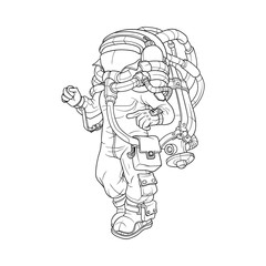 Space suit for going into space