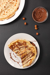 crepe with chocolate