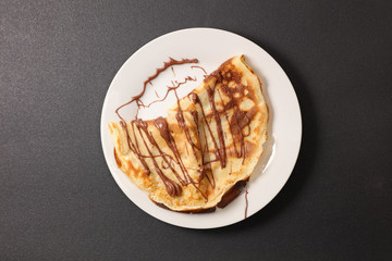 crepe with chocolate spread