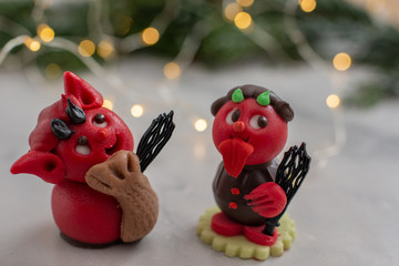 Christmas Marzipan Figures