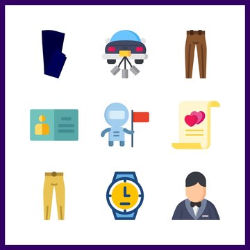 9 suit icon. Vector illustration suit set. marriage and astronaut icons for suit works
