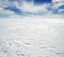  winter landscape and sky