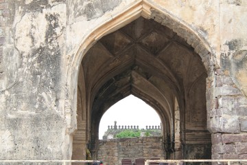 Fototapeta na wymiar Golkonda Fort, Hyderabad, India