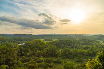 Fototapeta na wymiar View of The Chocolate Hills. Bohol, Philippines