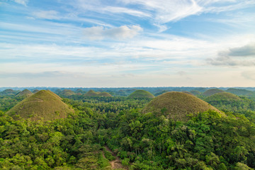 View of The Chocolate Hills. Bohol, Philippines