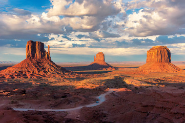Monument Valley at sunset