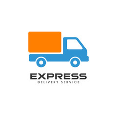 express delivery services logo design. courier logo design template