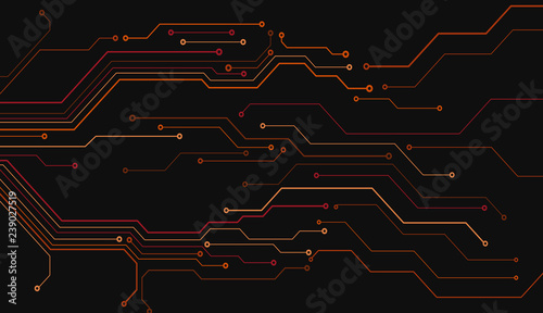 Circuit Board Technology Information Pattern Concept Vector