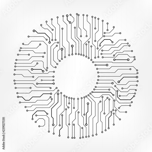 Circuit Board Technology Information Pattern Concept Vector