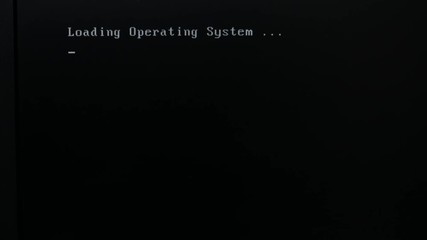 Boot error message on computer monitor