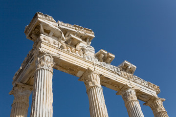 The ruins of the ancient temple of Apollo in Side.