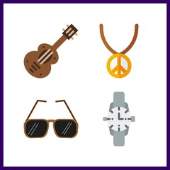 4 lifestyle icon. Vector illustration lifestyle set. watch and necklace icons for lifestyle works