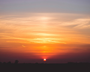 sunrise sun landscape 