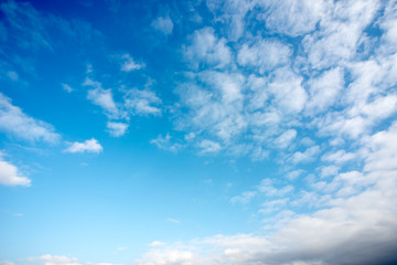 Obraz premium Blue sky with white clouds