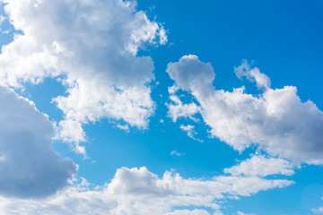 Blue sky with white clouds