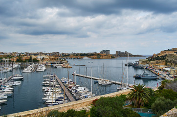 Fototapeta premium Beautiful view over the famous Valletta village , in Malta