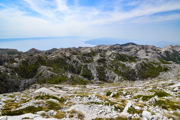 Biokovo  is the second-highest mountain range in Croatia, lalong the Dalmatian coast of the Adriatic Sea.