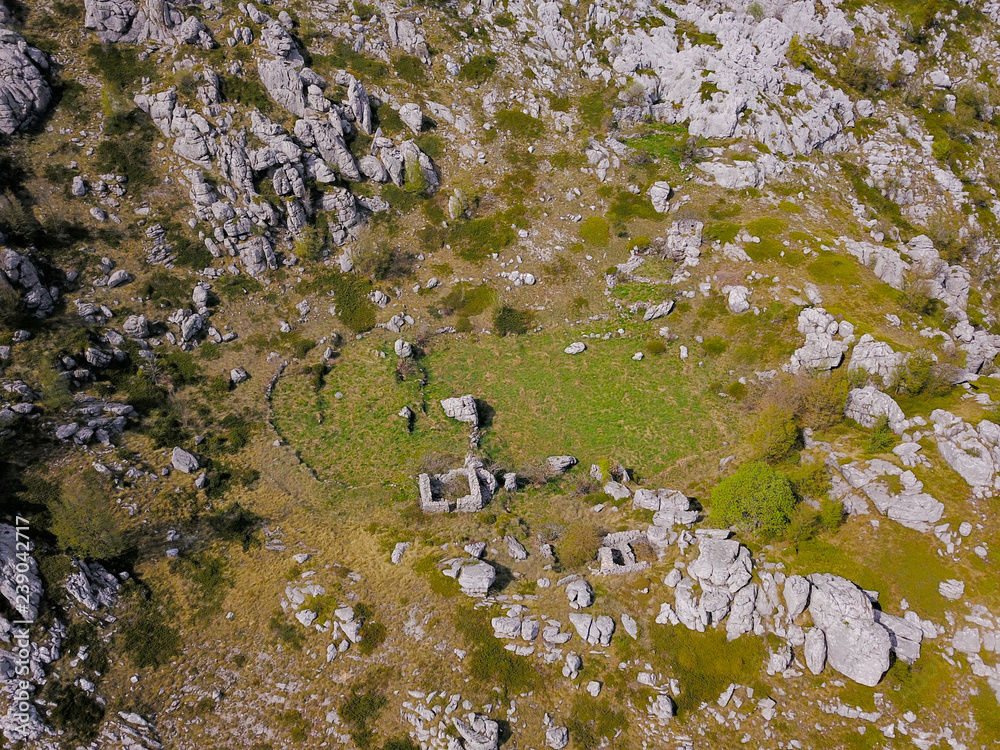 Canvas Prints Biokovo  is the second-highest mountain range in Croatia, lalong the Dalmatian coast of the Adriatic Sea.