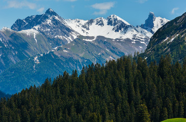Obraz premium Alpine view (Vorarlberg, Austria)