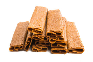 crunchy biscuit isolated