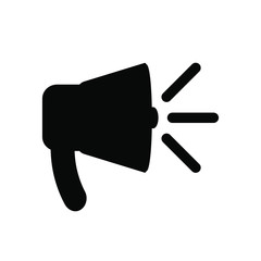 Megaphone icon, loud speaker icon