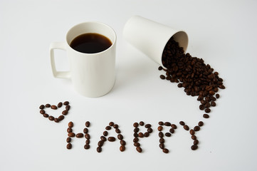 coffee and coffee beans 