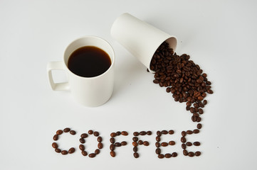coffee and coffee beans 