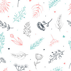 Seamless floral pattern design