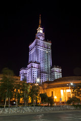 Warsaw at night