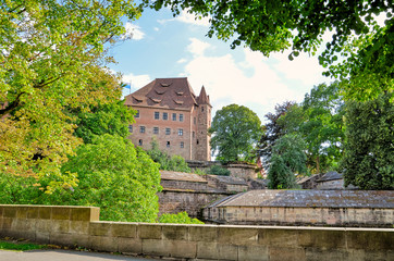 Burganlage Nürnberg mit Fünfeckturm