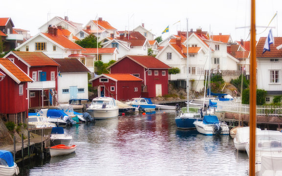 swedish fishing village of Grundsundet, swedish westcoast, Kattegat, Baltic sea