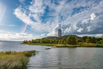 Stegeborg fortress at the entrance to the Gota Kanal, Sweden, Scandinavia