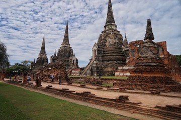 Fototapeta premium temple in ayutthaya thailand
