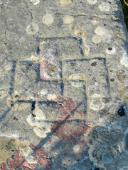 Fototapeta premium Stećak (Stećci, Stecak, Stečak) are a monumental medieval tombstones that are scattered across Bosnia and Herzegovina and Croatia. 