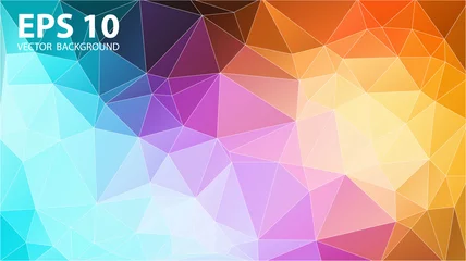 Foto auf Alu-Dibond Color mosaic covers design. Minimal geometric pattern gradients. © igor_shmel