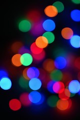 Beautiful colorful blurry background for Christmas and happy new year. Abstract - bokeh.