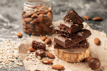 chocolate stacked pyramid