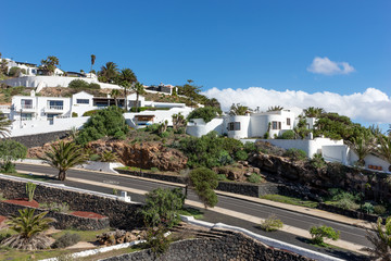 View of the village Nazaret. Lanzarote. Canary Islands. Spain