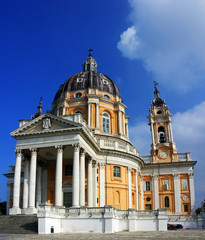 Fototapeta na wymiar Basilica of the Superga in Turin, Italy
