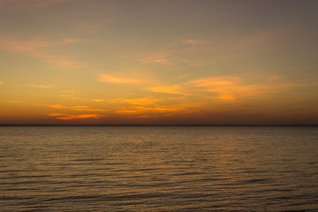 sunset on beach