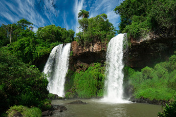 Dos Hermanas (Two Sisters) Site at Iguazu Falls on Border Between Argentina and Brazil