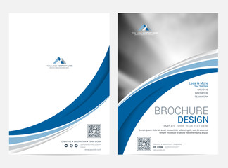 Brochure template flyer design vector background
